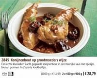 Promotions Konijnenbout op grootmoeders wijze - Produit maison - Bofrost - Valide de 01/03/2024 à 30/08/2024 chez Bofrost