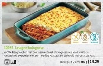 Promoties Lasagne bolognese - Huismerk - Bofrost - Geldig van 01/03/2024 tot 30/08/2024 bij Bofrost