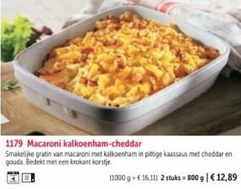 Promoties Macaroni kalkoenham-cheddar - Huismerk - Bofrost - Geldig van 01/03/2024 tot 30/08/2024 bij Bofrost