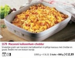 Macaroni kalkoenham-cheddar