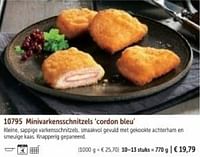 Minivarkensschnitzels cordon bleu-Huismerk - Bofrost