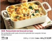 Pastaschotel met broccoli en kaas-Huismerk - Bofrost