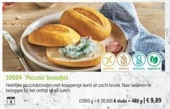 Promoties Piccolo broodjes - Huismerk - Bofrost - Geldig van 01/03/2024 tot 30/08/2024 bij Bofrost
