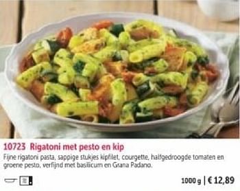 Promotions Rigatoni met pesto en kip - Produit maison - Bofrost - Valide de 01/03/2024 à 30/08/2024 chez Bofrost