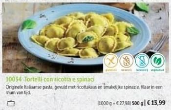 Promoties Tortelli con ricotta e spinaci - Huismerk - Bofrost - Geldig van 01/03/2024 tot 30/08/2024 bij Bofrost