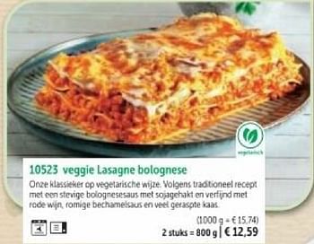 Promotions Veggie lasagne bolognese - Produit maison - Bofrost - Valide de 01/03/2024 à 30/08/2024 chez Bofrost