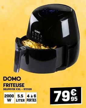 Promoties Domo elektro friteuse delifryer xxl - Domo elektro - Geldig van 28/02/2024 tot 10/03/2024 bij Electro Depot