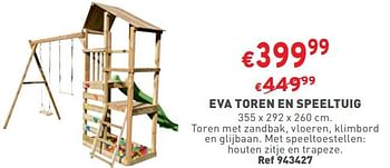 Promoties Eva toren en speeltuig - Huismerk - Trafic  - Geldig van 06/03/2024 tot 11/03/2024 bij Trafic