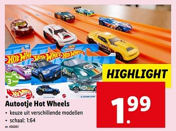 Promotions Autootje hot wheels - Mattel - Valide de 13/03/2024 à 19/03/2024 chez Lidl