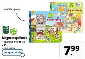 Promoties Magneetspelboek - Huismerk - Lidl - Geldig van 13/03/2024 tot 19/03/2024 bij Lidl