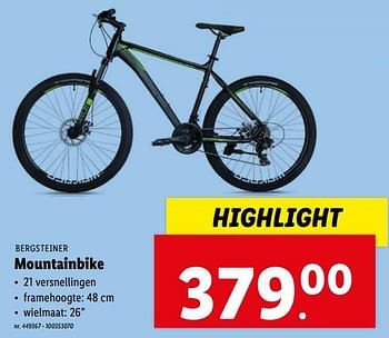 Promoties Mountainbike - Bergsteiner - Geldig van 13/03/2024 tot 19/03/2024 bij Lidl