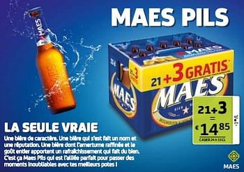 Promotions Maes pils - Maes - Valide de 01/03/2024 à 14/03/2024 chez BelBev