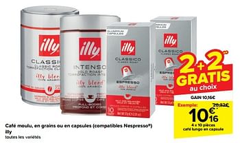 Promotions Café lungo en capsule - Illy - Valide de 05/03/2024 à 18/03/2024 chez Carrefour