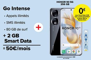 Promotions Honor 90 5g 256 gb - Honor - Valide de 01/03/2024 à 01/04/2024 chez Carrefour