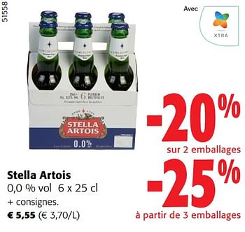 Promotions Stella artois - Stella Artois - Valide de 28/02/2024 à 12/03/2024 chez Colruyt