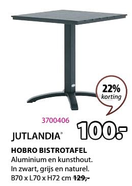 Promoties Hobro bistrotafel - Jutlandia - Geldig van 04/03/2024 tot 07/04/2024 bij Jysk