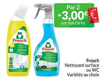 Promoties Frosch nettoyant surface ou wc - Frosch - Geldig van 01/03/2024 tot 31/03/2024 bij Intermarche