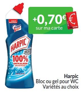 Promotions Harpic bloc ou gel pour wc - Harpic - Valide de 01/03/2024 à 31/03/2024 chez Intermarche
