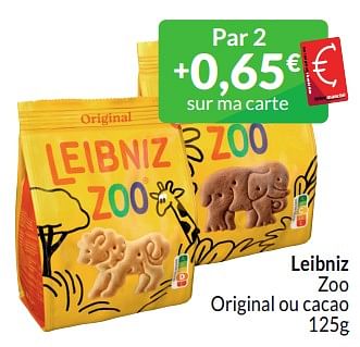 Promotions Leibniz zoo original ou cacao - Leibniz - Valide de 01/03/2024 à 31/03/2024 chez Intermarche