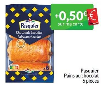 Promoties Pasquier pains au chocolat - Brioche pasquier - Geldig van 01/03/2024 tot 31/03/2024 bij Intermarche