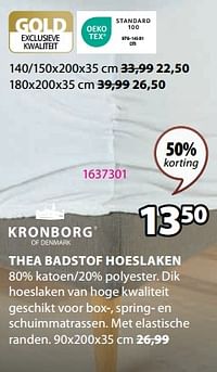 Thea badstof hoeslaken-Kronborg