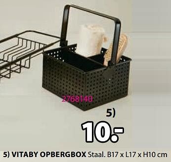 Promotions Vitaby opbergbox - Produit Maison - Jysk - Valide de 04/03/2024 à 07/04/2024 chez Jysk