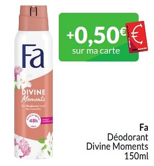 Promotions Fa déodorant divine moments - Fa - Valide de 01/03/2024 à 31/03/2024 chez Intermarche