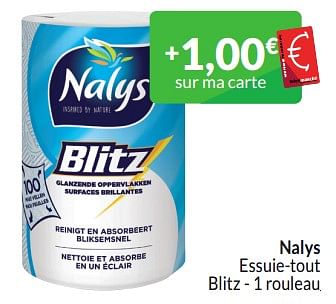 Promotions Nalys essuie-tout blitz - Nalys - Valide de 01/03/2024 à 31/03/2024 chez Intermarche