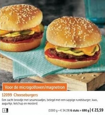 Promotions Cheeseburgers - Produit maison - Bofrost - Valide de 01/03/2024 à 30/08/2024 chez Bofrost