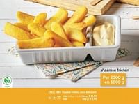 Promotions Vlaamse frieten extra dikke snit - Produit maison - Bofrost - Valide de 01/03/2024 à 30/08/2024 chez Bofrost