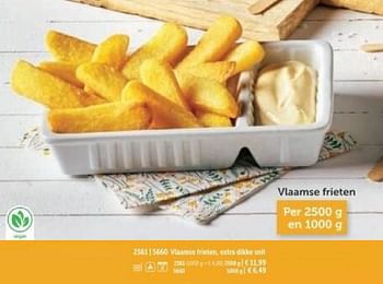 Promoties Vlaamse frieten extra dikke snit - Huismerk - Bofrost - Geldig van 01/03/2024 tot 30/08/2024 bij Bofrost