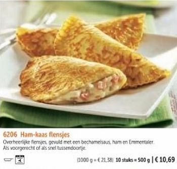 Promotions Ham-kaas flensjes - Produit maison - Bofrost - Valide de 01/03/2024 à 30/08/2024 chez Bofrost