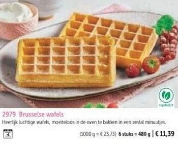 Promotions Brusselse wafels - Produit maison - Bofrost - Valide de 01/03/2024 à 30/08/2024 chez Bofrost