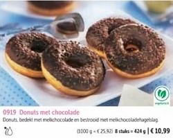 Donuts met chocolade
