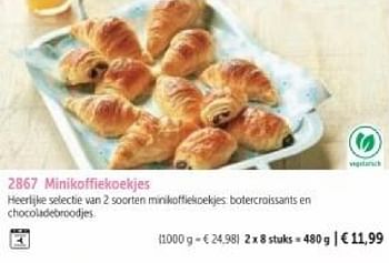 Promotions Minikoffiekoekjes - Produit maison - Bofrost - Valide de 01/03/2024 à 30/08/2024 chez Bofrost
