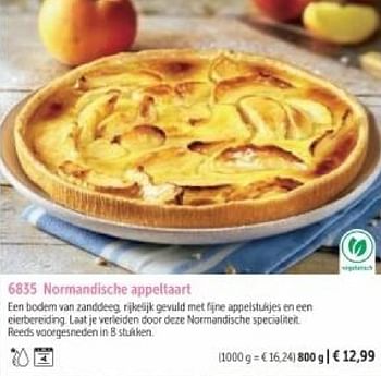 Promoties Normandische appeltaart - Huismerk - Bofrost - Geldig van 01/03/2024 tot 30/08/2024 bij Bofrost