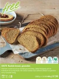 Rustiek brood gesneden-Huismerk - Bofrost