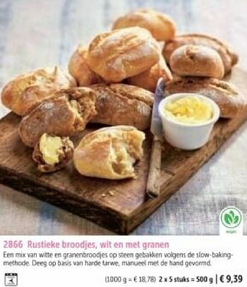 Promotions Rustieke broodjes wit en met granen - Produit maison - Bofrost - Valide de 01/03/2024 à 30/08/2024 chez Bofrost