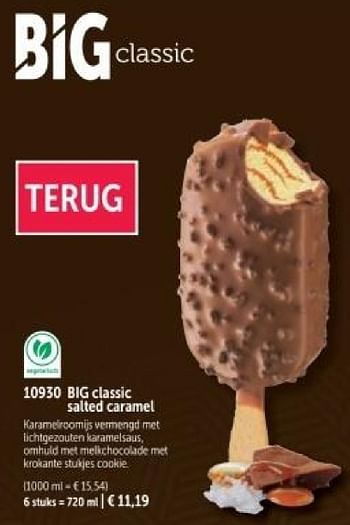 Promoties Big classic salted caramel - Huismerk - Bofrost - Geldig van 01/03/2024 tot 30/08/2024 bij Bofrost