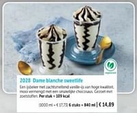 Promoties Dame blanche sweetlife - Huismerk - Bofrost - Geldig van 01/03/2024 tot 30/08/2024 bij Bofrost