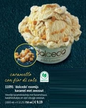 Promoties Dolcedo roomijs karamel met zeezout - Huismerk - Bofrost - Geldig van 01/03/2024 tot 30/08/2024 bij Bofrost