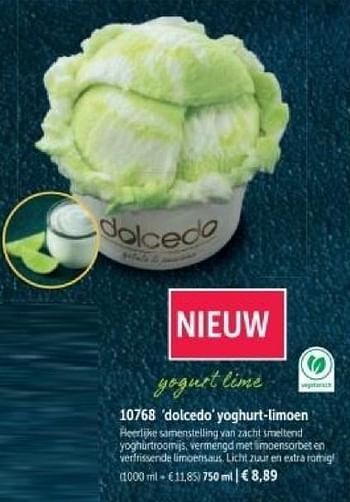 Promotions Dolcedo yoghurt limoen - Produit maison - Bofrost - Valide de 01/03/2024 à 30/08/2024 chez Bofrost