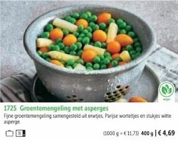 Promotions Groentemengeling met asperges - Produit maison - Bofrost - Valide de 01/03/2024 à 30/08/2024 chez Bofrost