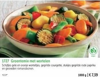 Promotions Groentemix met wortelen - Produit maison - Bofrost - Valide de 01/03/2024 à 30/08/2024 chez Bofrost
