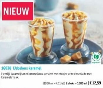 Promotions Ijsbekers karamel - Produit maison - Bofrost - Valide de 01/03/2024 à 30/08/2024 chez Bofrost