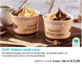 Promotions Ijsbekers vanille cacao - Produit maison - Bofrost - Valide de 01/03/2024 à 30/08/2024 chez Bofrost