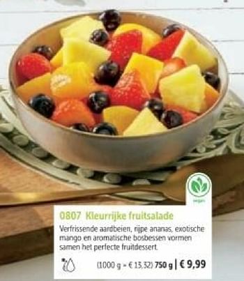 Promotions Kleurrijke fruitsalade - Produit maison - Bofrost - Valide de 01/03/2024 à 30/08/2024 chez Bofrost