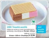 Promoties Triowafels sweetlife - Huismerk - Bofrost - Geldig van 01/03/2024 tot 30/08/2024 bij Bofrost