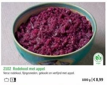 Promotions Rodekool met appel - Produit maison - Bofrost - Valide de 01/03/2024 à 30/08/2024 chez Bofrost