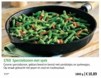 Promoties Sperziebonen met spek - Huismerk - Bofrost - Geldig van 01/03/2024 tot 30/08/2024 bij Bofrost